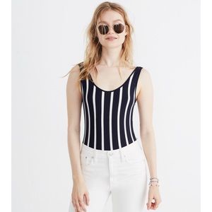NWT Madewell stripe bodysuit top